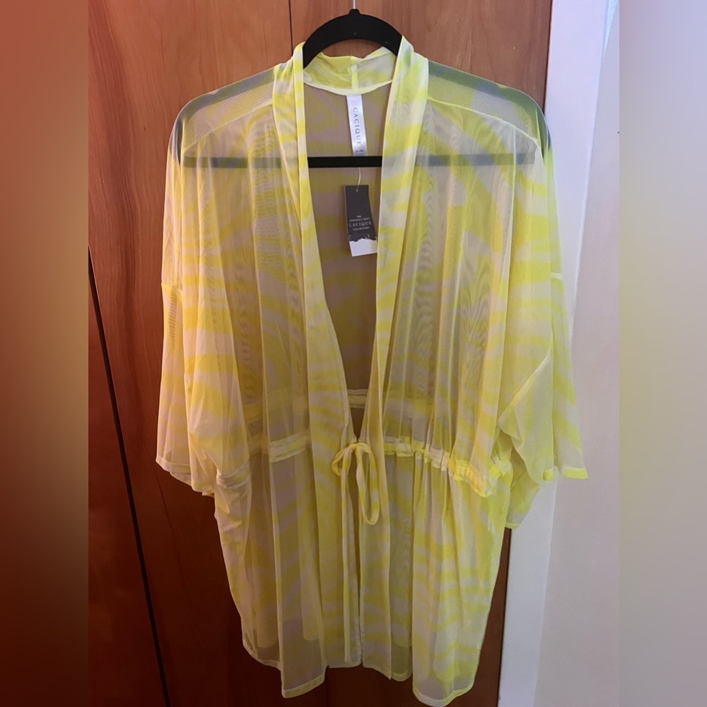 Lane Bryant cacique mesh kimono robe size 22/24